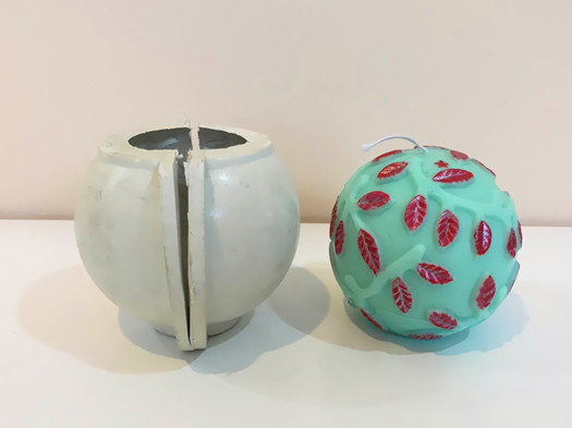Candle Making Temperature - DIY パターンボールキャンドル作成キャンドルモールド用の高温耐性キャンドルモールド、