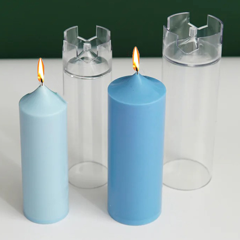Candle Making Workshop - 3D スパイアシリンダーキャンドルモールド DIY ヴィンテージ教会ヘッドキャンドル作成ツールアクリルプラスチック金型キットホーム手作りギフト