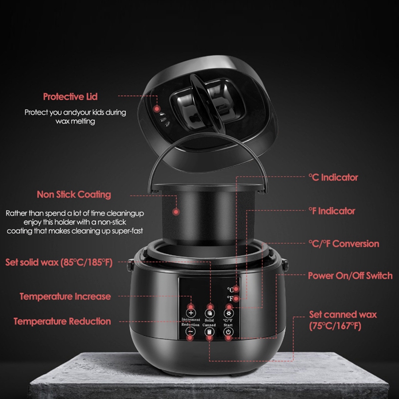 キャンドル作り用ワックス溶解ポット DIY キャンドル作り用 - Candle Making Temperature のレビューと価格