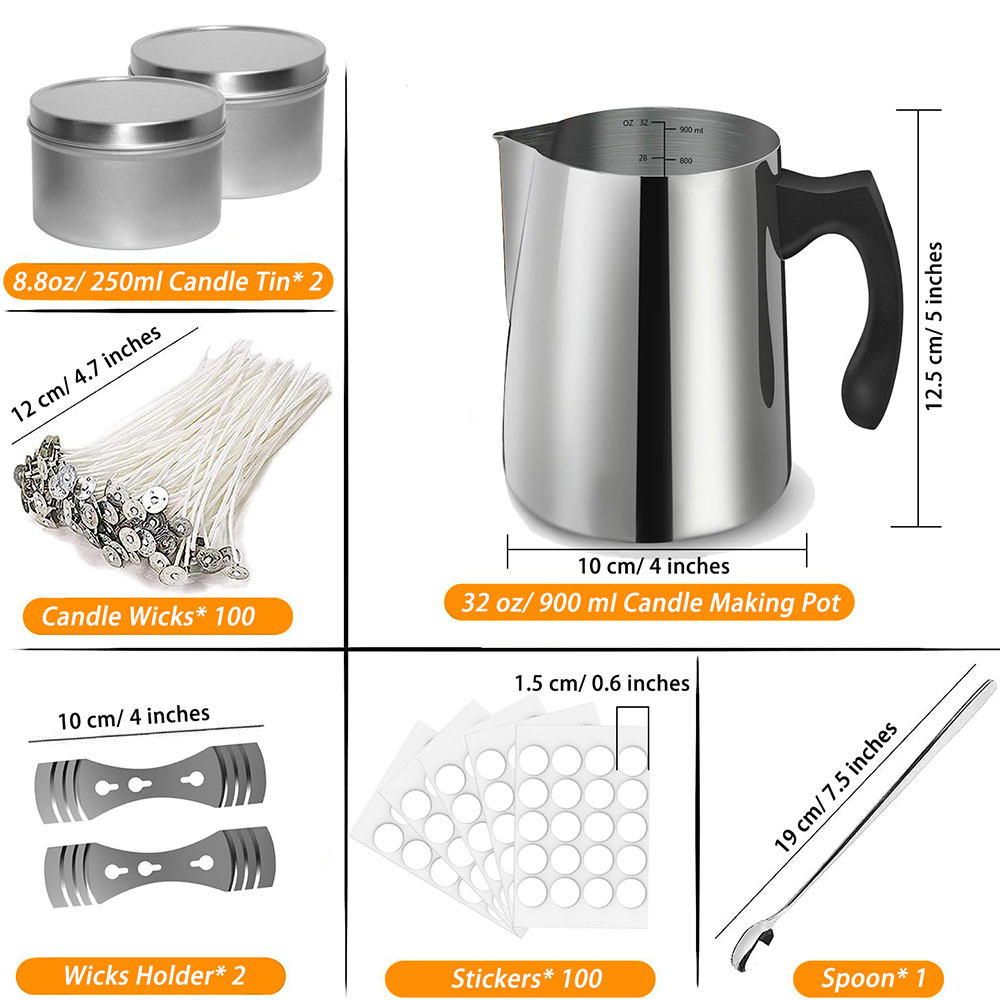 キャンドル作りスターターキット用品、キャンドル作り注ぐポット - Candle Making Temperature のレビューと価格
