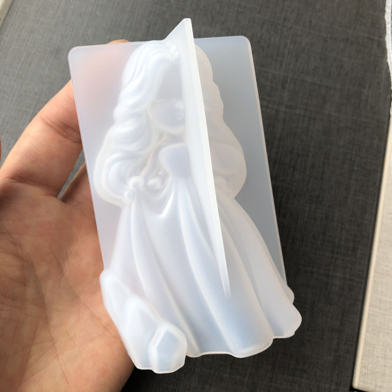 3D かわいいプリンセスシリコーンキャンドルモールド天使の女 - Candle Making Moulds のレビューと価格