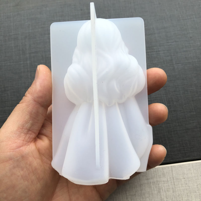 3D かわいいプリンセスシリコーンキャンドルモールド天使の女 - Candle Making Moulds のレビューと価格