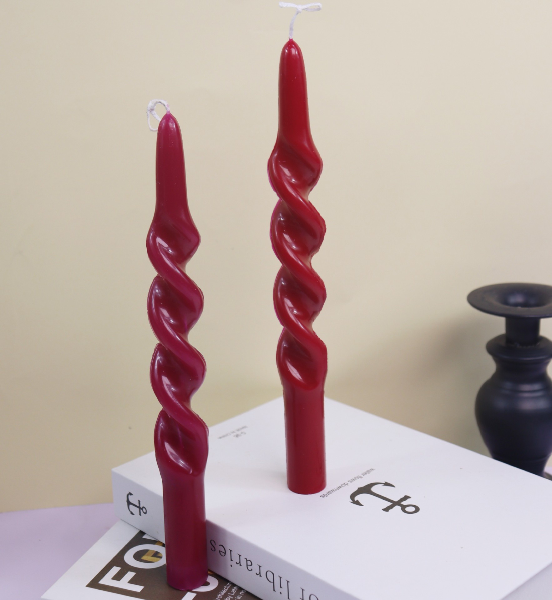 ツイストストライプコラムアクリルキャンドルモールド簡単脱型ス - Candle Making Workshop のレビューと価格
