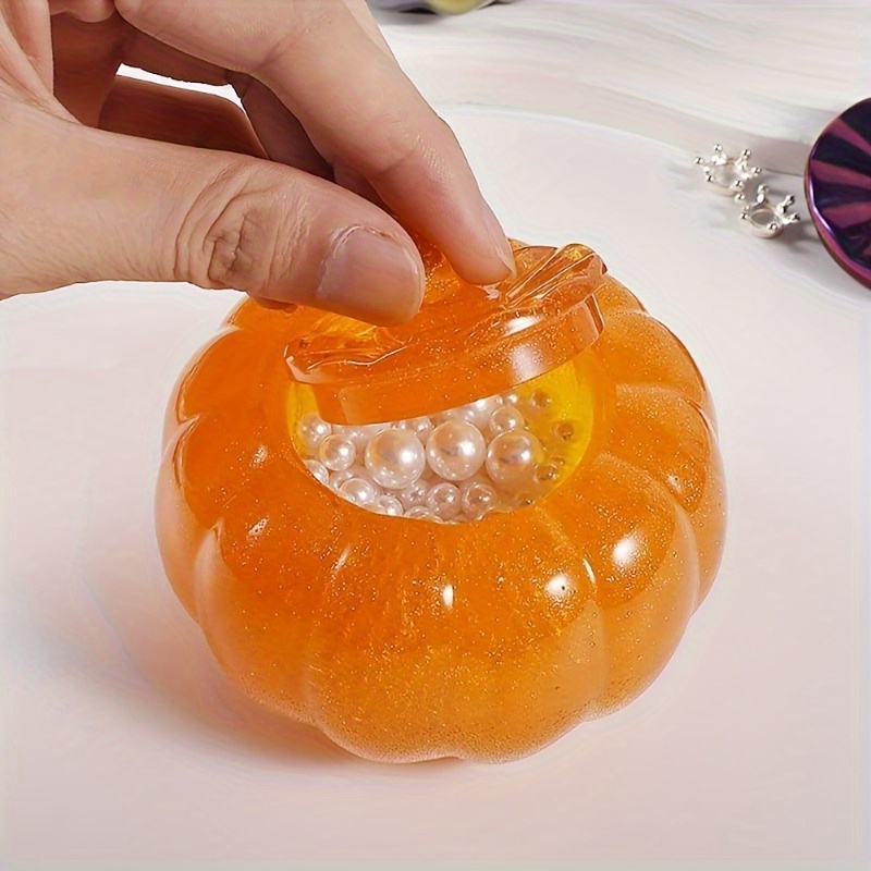 ふた付きハロウィンパンプキンジャー、シリコンモールド、エポキ - Candle Making Moulds のレビューと価格