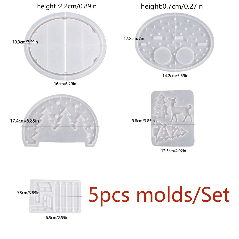 クリスマスエルクティーライトキャンドルホルダーシリコンモール - Candle Making Moulds のレビューと価格