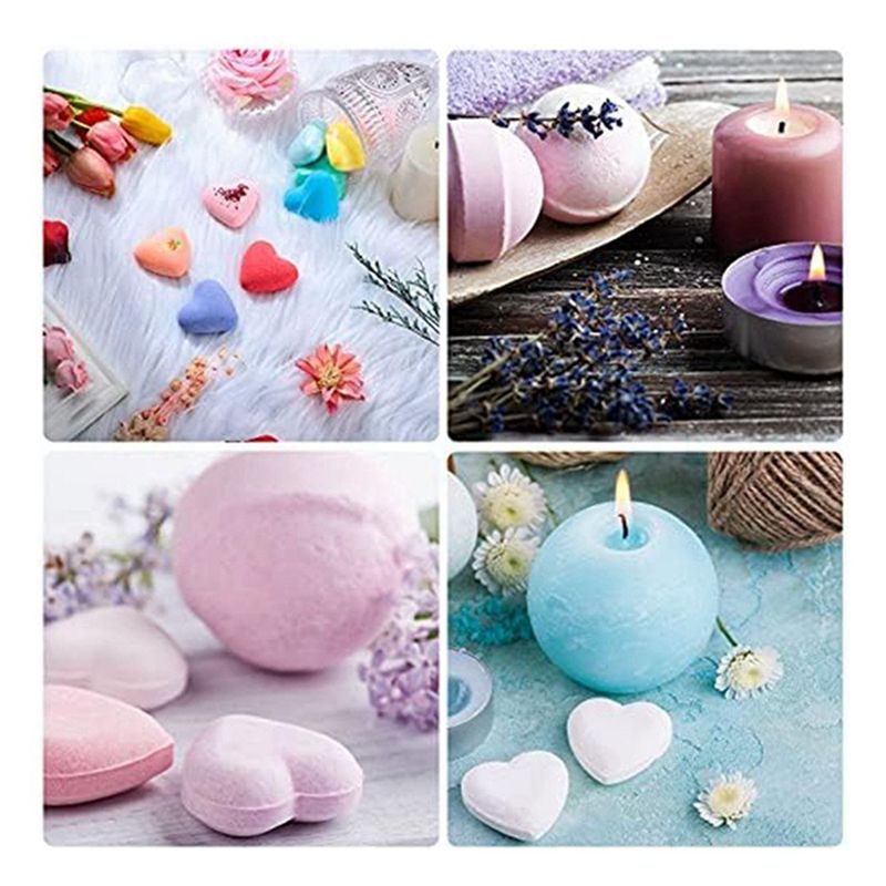 ABKS-24個 6種類の形状 バスクラフト用型 DIY バ - Candle Making Bath のレビューと価格