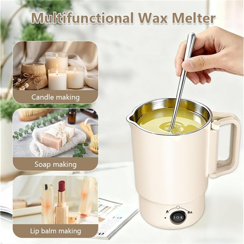 A47U 電気ワックス溶解ポットキット 温度計付き 800M - Candle Making Temperature のレビューと価格