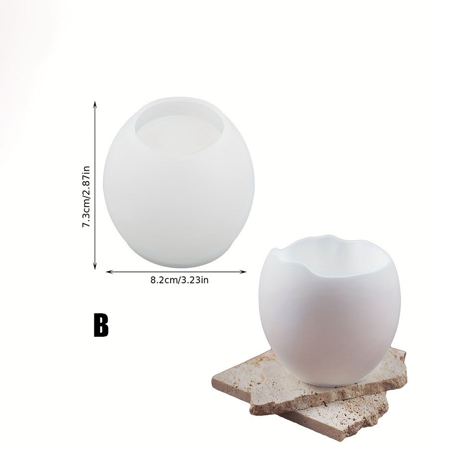 [樹脂型] DIY樹脂キャンドルホルダーと収納ボックス用のシ - Candle Making Moulds のレビューと価格