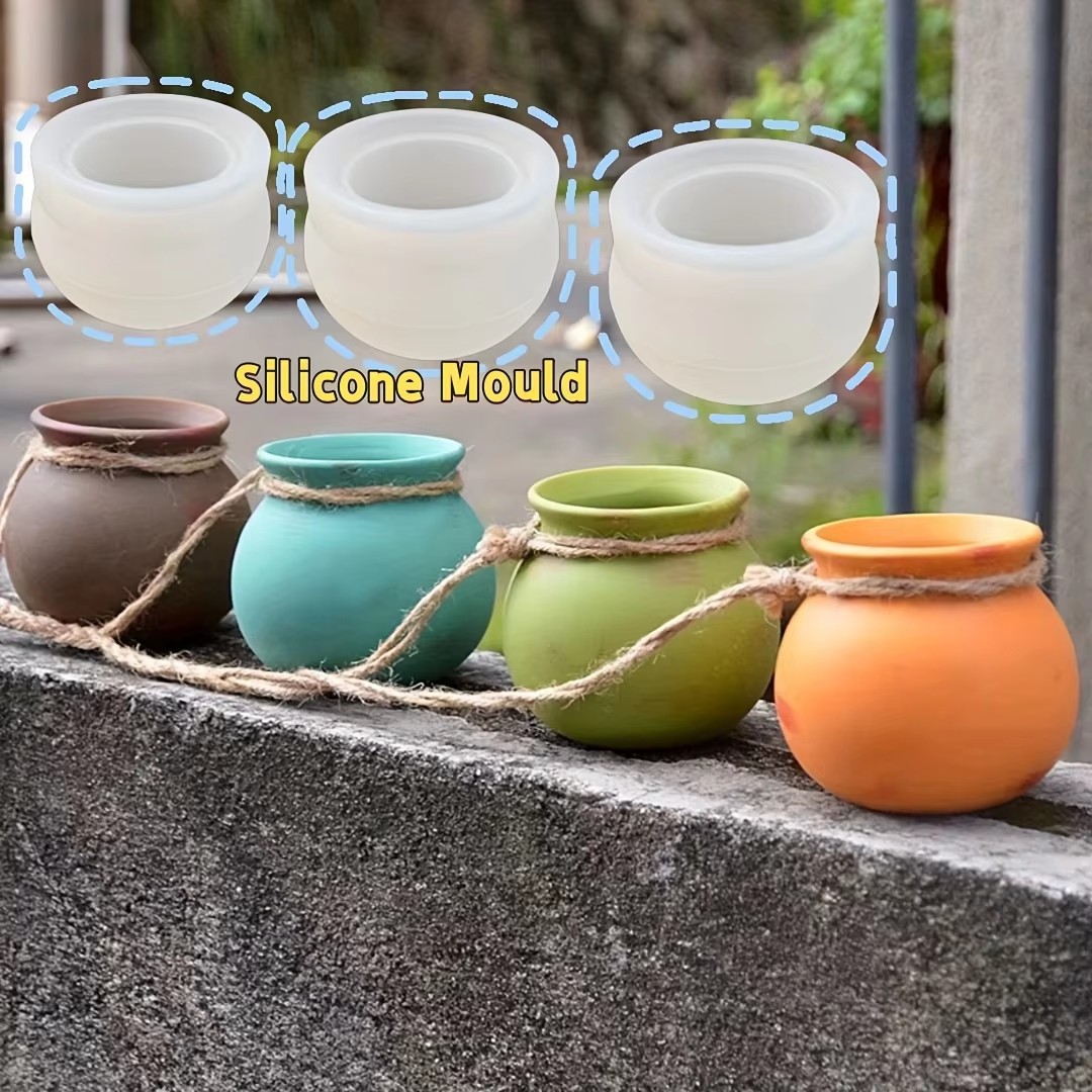 シリコンフラワーポット型、樹脂型、エポキシ型、香り付きキャン - Candle Making Vessels のレビューと価格