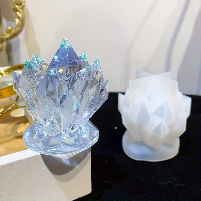 シリコンモールドキャンドル,クリスタルクラスター装飾,時計ジ - Candle Making Moulds のレビューと価格