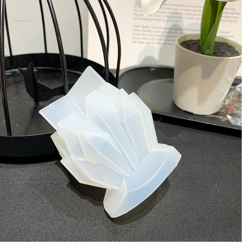 シリコンモールドキャンドル,クリスタルクラスター装飾,時計ジ - Candle Making Moulds のレビューと価格