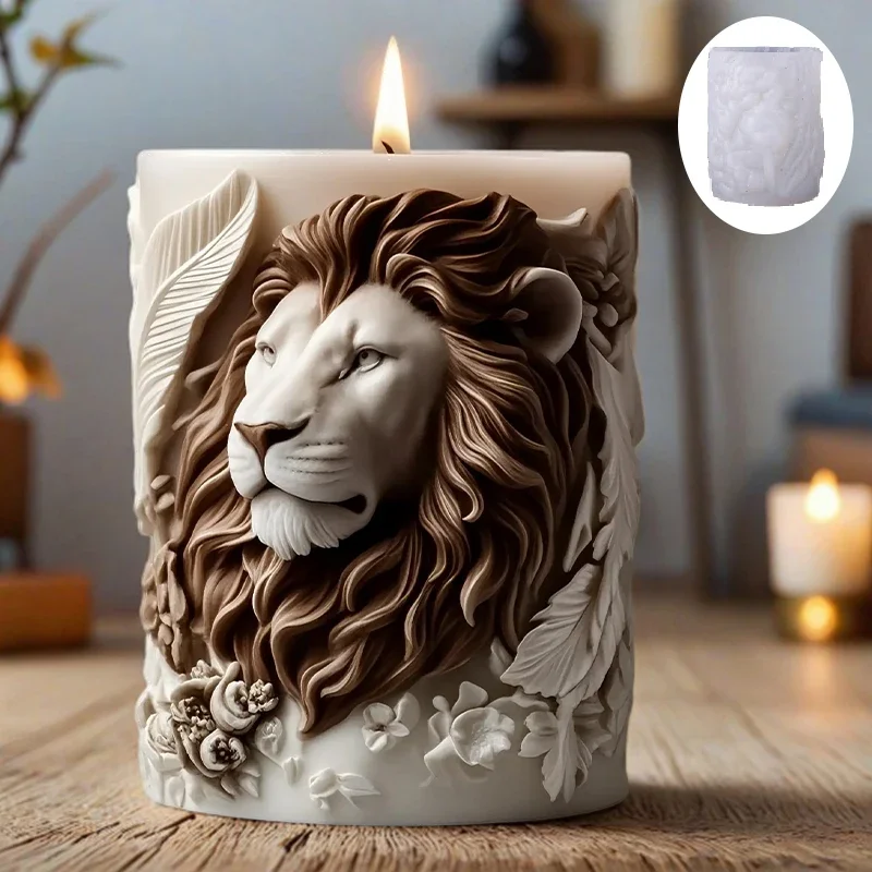 3Dライオンレリーフキャンドルモールド - 細かいライオンの - Candle Making Temperature のレビューと価格