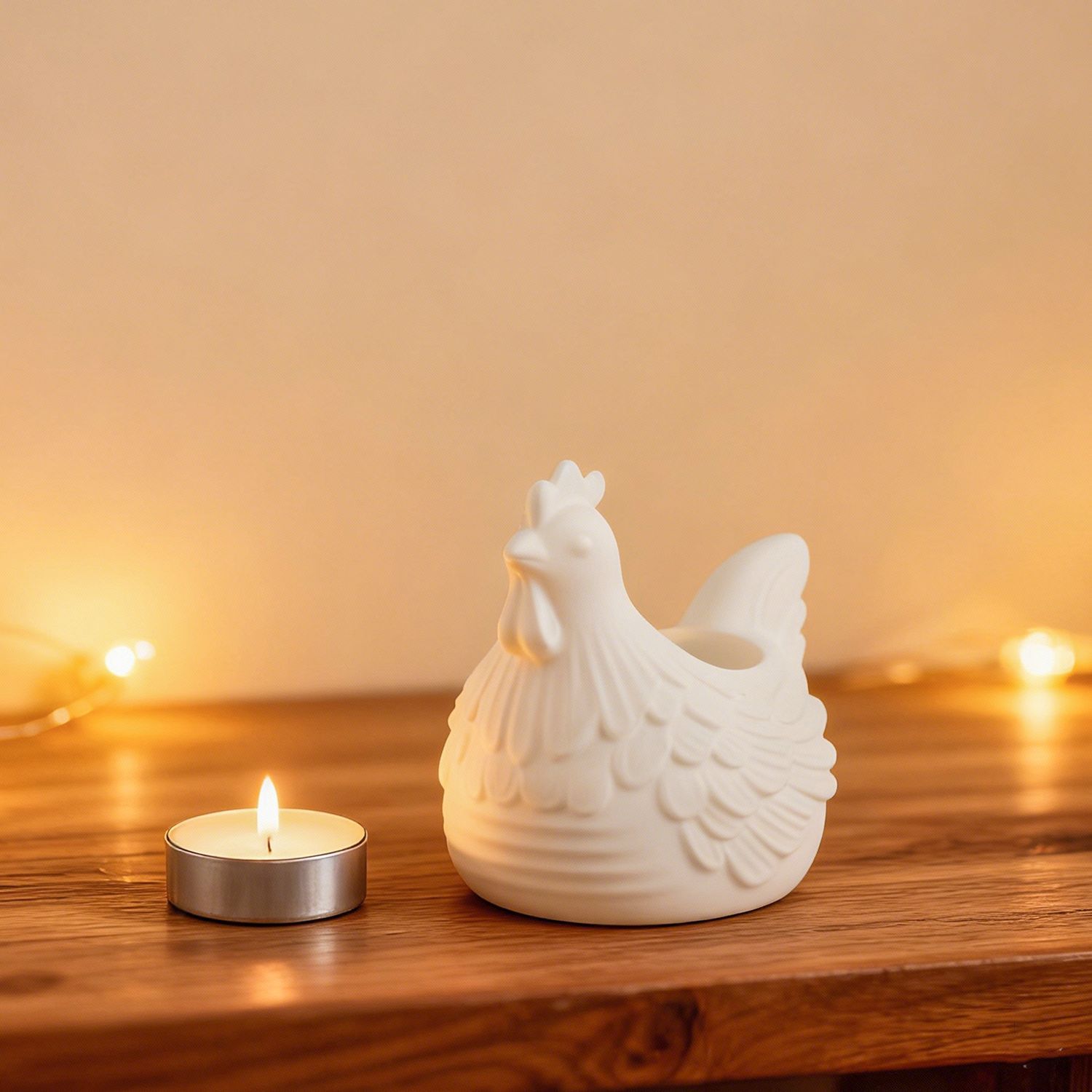 DIY 3D 小さな鶏のキャンドルホルダー エポキシ樹脂型、 - Candle Making Moulds のレビューと価格