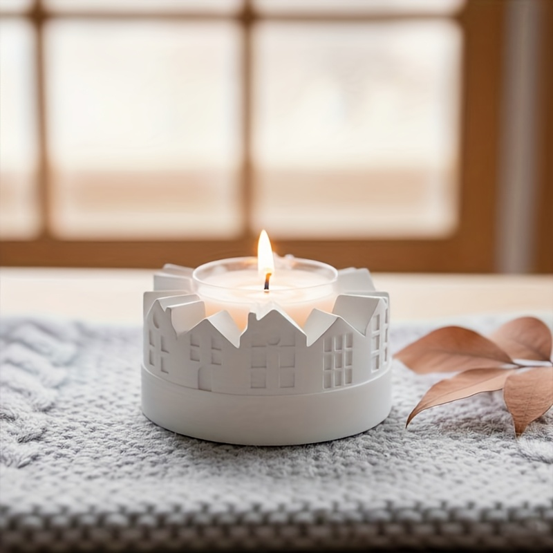 再利用可能なシリコンモールド、樹脂と石膏に対応 - 家の形を - Candle Making Moulds のレビューと価格