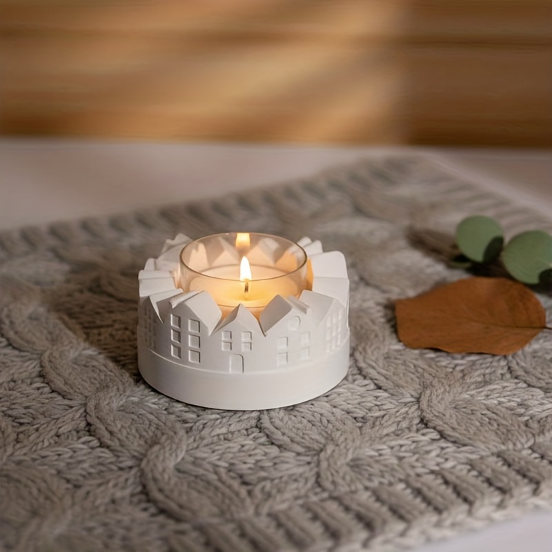 再利用可能なシリコンモールド、樹脂と石膏に対応 - 家の形を - Candle Making Moulds のレビューと価格
