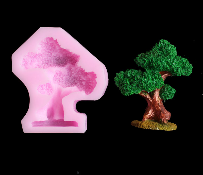 松の木シリカゲルモールド DIY ソフトキャンディ、粘土、キ - Candle Making Moulds のレビューと価格