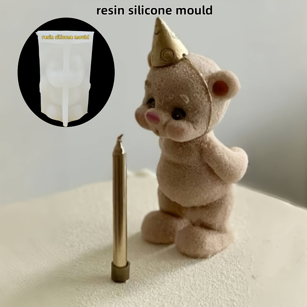 DNEJIU キュートなクマのシリコンモールド DIYキャン - Candle Making Moulds のレビューと価格