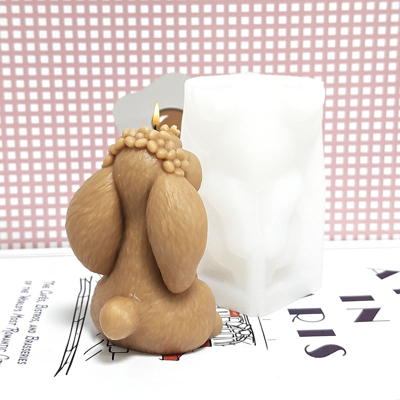 祝福の祈り ロップイヤードウサギキャンドル型 シリコン製DI - Candle Making Workshop のレビューと価格