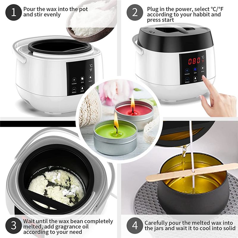 AEE4-キャンドル製造用ワックス溶解ポット、キャンドル製造 - Candle Making Temperature のレビューと価格