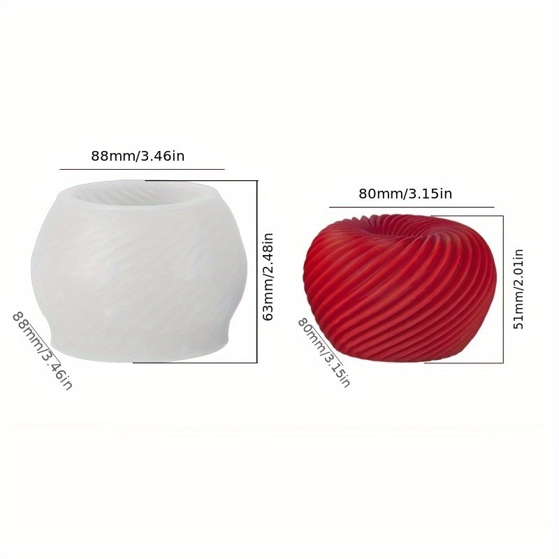 石鹸、キャンドル、石膏工芸品の作成に適した、おしゃれな赤いリ - Candle Making Moulds のレビューと価格
