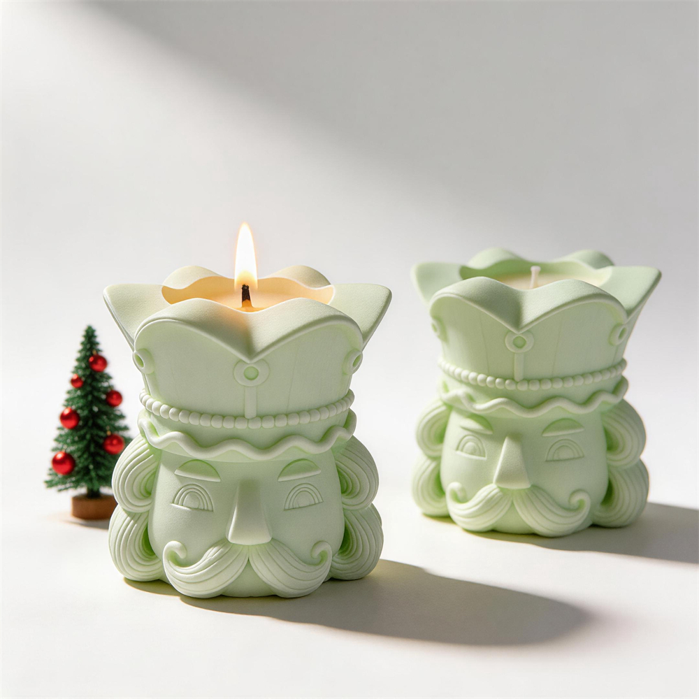 クリスマスくるみ割り人形像キャンドルシリコンモールドワックス - Candle Making Books For Beginners のレビューと価格