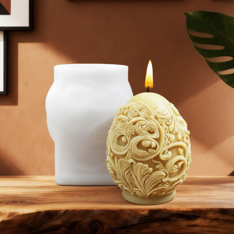 金箔バロックエッグキャンドル型シリコンDIY手作りアロマセラ - Candle Making Workshop のレビューと価格